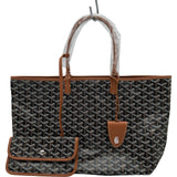 ゴヤール GOYARD サンルイPM ブラック/ブラウン ゴヤールディンキャンバス ユニセックス トートバッグ