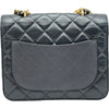 シャネル CHANEL ココマークトリコマテリアルチェーンショルダー AS0785 28番台 ネイビー ゴールド金具 キャビアスキン/カーフスキン レディース ショルダーバッグ