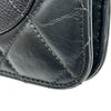 シャネル CHANEL ココマークトリコマテリアルチェーンショルダー AS0785 28番台 ネイビー ゴールド金具 キャビアスキン/カーフスキン レディース ショルダーバッグ