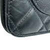 シャネル CHANEL ココマークトリコマテリアルチェーンショルダー AS0785 28番台 ネイビー ゴールド金具 キャビアスキン/カーフスキン レディース ショルダーバッグ