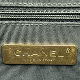 シャネル CHANEL ココマークトリコマテリアルチェーンショルダー AS0785 28番台 ネイビー ゴールド金具 キャビアスキン/カーフスキン レディース ショルダーバッグ