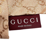 グッチ GUCCI GGリボンシュシュ ピンクベージュ系 シルク アクセサリー