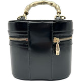 グッチ GUCCI バンブーハンドル ミニバニティバッグ 828144 ブラック レザー レディース ハンドバッグ