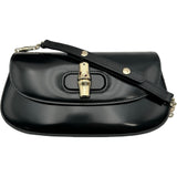 グッチ GUCCI バンブーナイトバッグ 830704 ブラック レザー レディース ショルダーバッグ