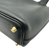 エルメス HERMES ピコタンロックPM G刻印 ブラック ゴールド金具 トリヨン レディース ハンドバッグ
