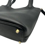 エルメス HERMES ピコタンロックPM G刻印 ブラック ゴールド金具 トリヨン レディース ハンドバッグ