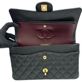 シャネル CHANEL マトラッセ25 A01112 31番台 ブラック ゴールド金具 キャビアスキン レディース ショルダーバッグ
