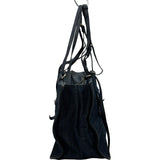 プラダ PRADA ロゴデニムトートバッグ ブルー デニム/レザー レディース トートバッグ