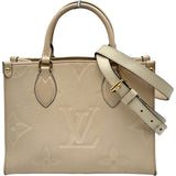 ルイ・ヴィトン LOUIS VUITTON オンザゴーPM M46569 アイボリー モノグラムアンプラント レディース ショルダーバッグ