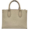 ルイ・ヴィトン LOUIS VUITTON オンザゴーPM M46569 アイボリー モノグラムアンプラント レディース ショルダーバッグ