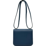エルメス HERMES コンスタンス3ミニ Y刻印 ディープブルー ラッカー/シルバー金具 エプソン レディース ショルダーバッグ