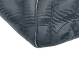 シャネル CHANEL ニュートラベルライントートMM A15991 12番台 ブラック ゴールド金具 ナイロンジャガード レディース トートバッグ