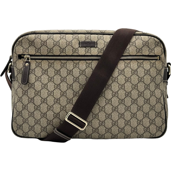グッチ GUCCI GGスプリーム メッセンジャーバッグ 211107 ベージュ GG