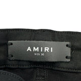 AMIRI MX1 カモフラージュダメージカーゴパンツ ブラック コットン メンズ カーゴパンツ