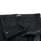 AMIRI MX1 カモフラージュダメージカーゴパンツ ブラック コットン メンズ カーゴパンツ