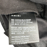 AMIRI MX1 カモフラージュダメージカーゴパンツ ブラック コットン メンズ カーゴパンツ