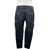 AMIRI MX1 カモフラージュダメージカーゴパンツ ブラック コットン メンズ カーゴパンツ