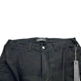 AMIRI MX1 カモフラージュダメージカーゴパンツ ブラック コットン メンズ カーゴパンツ