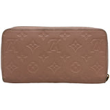 ルイ・ヴィトン LOUIS VUITTON ジッピーウォレット M64090 ローズプードル モノグラム・アンプラント レディース 長財布