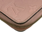 ルイ・ヴィトン LOUIS VUITTON ジッピーウォレット M64090 ローズプードル モノグラム・アンプラント レディース 長財布