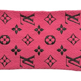 ルイ・ヴィトン LOUIS VUITTON エシャルプ･ロゴマニア M76070 ピンク ウール/シルク レディース マフラー