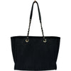 シャネル CHANEL ドーヴィルMM A67001 30番台 ネイビー ミックスファイバー/レザー レディース トートバッグ