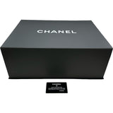 シャネル CHANEL ドーヴィルMM A67001 30番台 ネイビー ミックスファイバー/レザー レディース トートバッグ