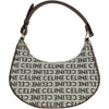 セリーヌ CELINE アヴァ アイボリー系/ブラウン ゴールド金具 キャンバス/レザー レディース ハンドバッグ