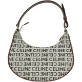 セリーヌ CELINE アヴァ アイボリー系/ブラウン ゴールド金具 キャンバス/レザー レディース ハンドバッグ