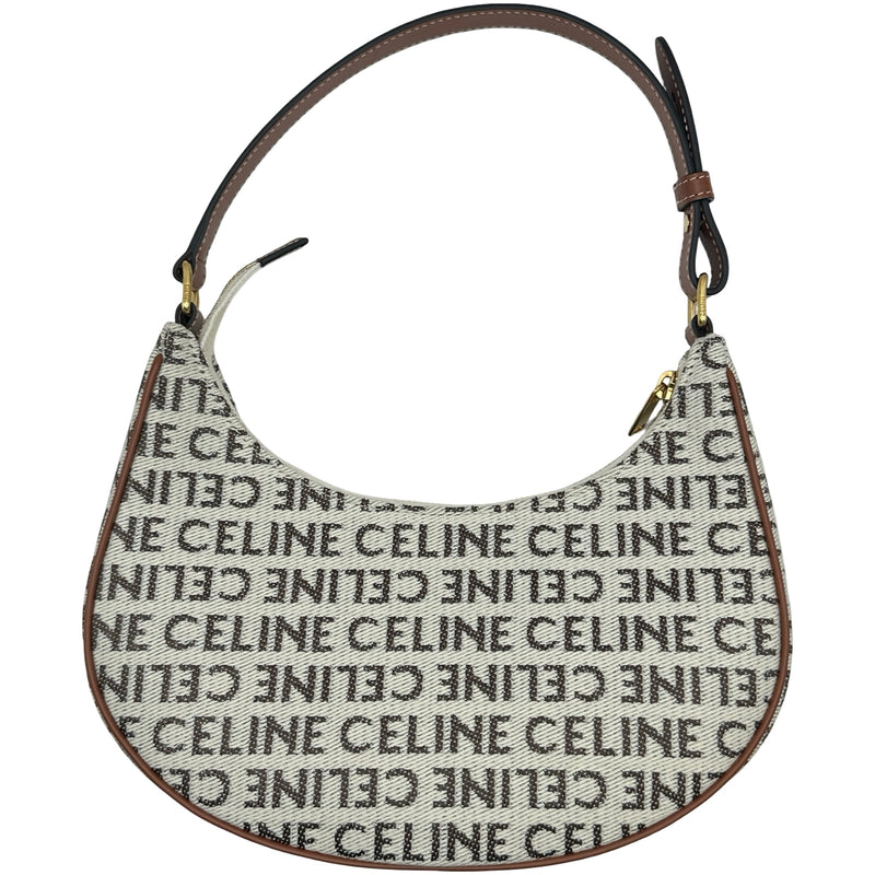 セリーヌ CELINE アヴァ アイボリー系/ブラウン ゴールド金具