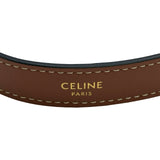 セリーヌ CELINE アヴァ アイボリー系/ブラウン ゴールド金具 キャンバス/レザー レディース ハンドバッグ