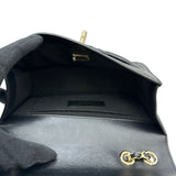 シャネル CHANEL マトラッセミニフラップショルダーバッグ ブラック ゴールド金具 ラムスキン レディース ショルダーバッグ