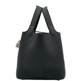 エルメス HERMES ピコタンロックPM G刻印 ブラック シルバー金具 トリヨン レディース ハンドバッグ