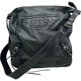 バレンシアガ BALENCIAGA ザ・サンデーショルダーバッグ 141175 ブラック シルバー金具 レザー メンズ ショルダーバッグ