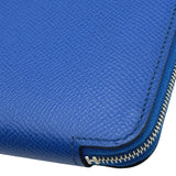 エルメス HERMES アザップロング Z刻印 ブルーフランス エプソン レディース 長財布
