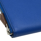 エルメス HERMES アザップロング Z刻印 ブルーフランス エプソン レディース 長財布