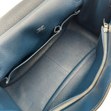 エルメス HERMES ジプシエール34 □Q刻印 ブルーオブスキュール/ブルードブリュス シルバー金具 トリヨン レディース ショルダーバッグ