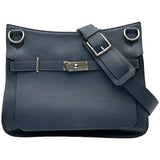 エルメス HERMES ジプシエール34 □Q刻印 ブルーオブスキュール/ブルードブリュス シルバー金具 トリヨン レディース ショルダーバッグ