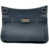 エルメス HERMES ジプシエール34 □Q刻印 ブルーオブスキュール/ブルードブリュス シルバー金具 トリヨン レディース ショルダーバッグ