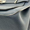 エルメス HERMES ジプシエール34 □Q刻印 ブルーオブスキュール/ブルードブリュス シルバー金具 トリヨン レディース ショルダーバッグ