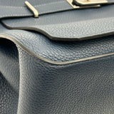 エルメス HERMES ジプシエール34 □Q刻印 ブルーオブスキュール/ブルードブリュス シルバー金具 トリヨン レディース ショルダーバッグ