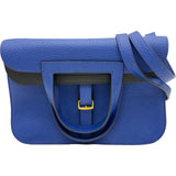 エルメス HERMES アルザン25ヴェルソ B刻印 ブルーロワイヤル・キャバン ゴールド金具 トリヨン レディース ショルダーバッグ