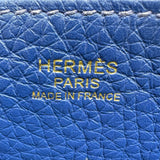 エルメス HERMES アルザン25ヴェルソ B刻印 ブルーロワイヤル・キャバン ゴールド金具 トリヨン レディース ショルダーバッグ