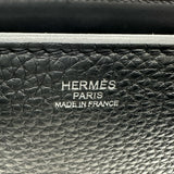 エルメス HERMES メドール27 K刻印 ブラック シルバー金具 トリヨン・スイフト レディース ショルダーバッグ