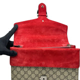 グッチ GUCCI ディオニュソスチェーンショルダー 400249 ベージュ系/レッド GGスプリーム レディース ショルダーバッグ