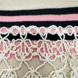 シャネル CHANEL ココマークパールボタンカシミヤニットワンピース P40252 アイボリー カシミヤ レディース ワンピース