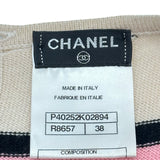 シャネル CHANEL ココマークパールボタンカシミヤニットワンピース P40252 アイボリー カシミヤ レディース ワンピース