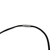 エルメス HERMES エクリプス ネックレス オレンジ/ブルーシルバー金具 レザー/メタル アクセサリー