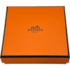 エルメス HERMES エクリプス ネックレス オレンジ/ブルーシルバー金具 レザー/メタル アクセサリー