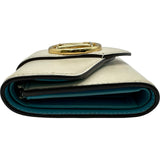 ルイ・ヴィトン LOUIS VUITTON ポルトフォイユ・ポンヌフコンパクト M69176 アイボリー レザー レディース 三つ折り財布